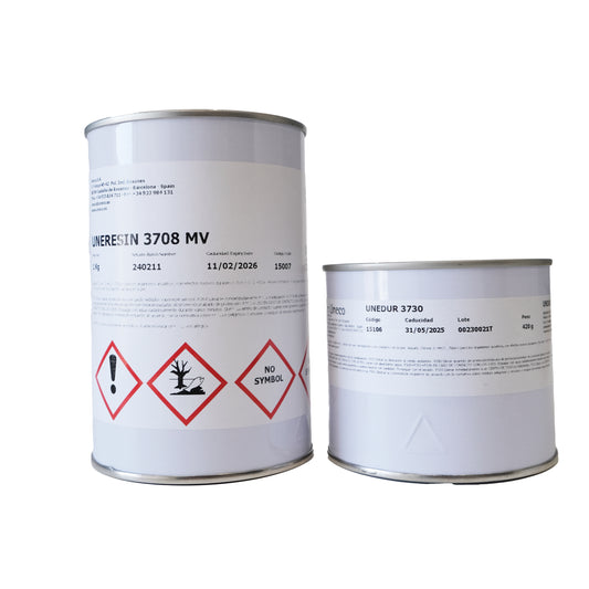 UNERESIN 3708 MV | Resina Epoxi colada alto espesor