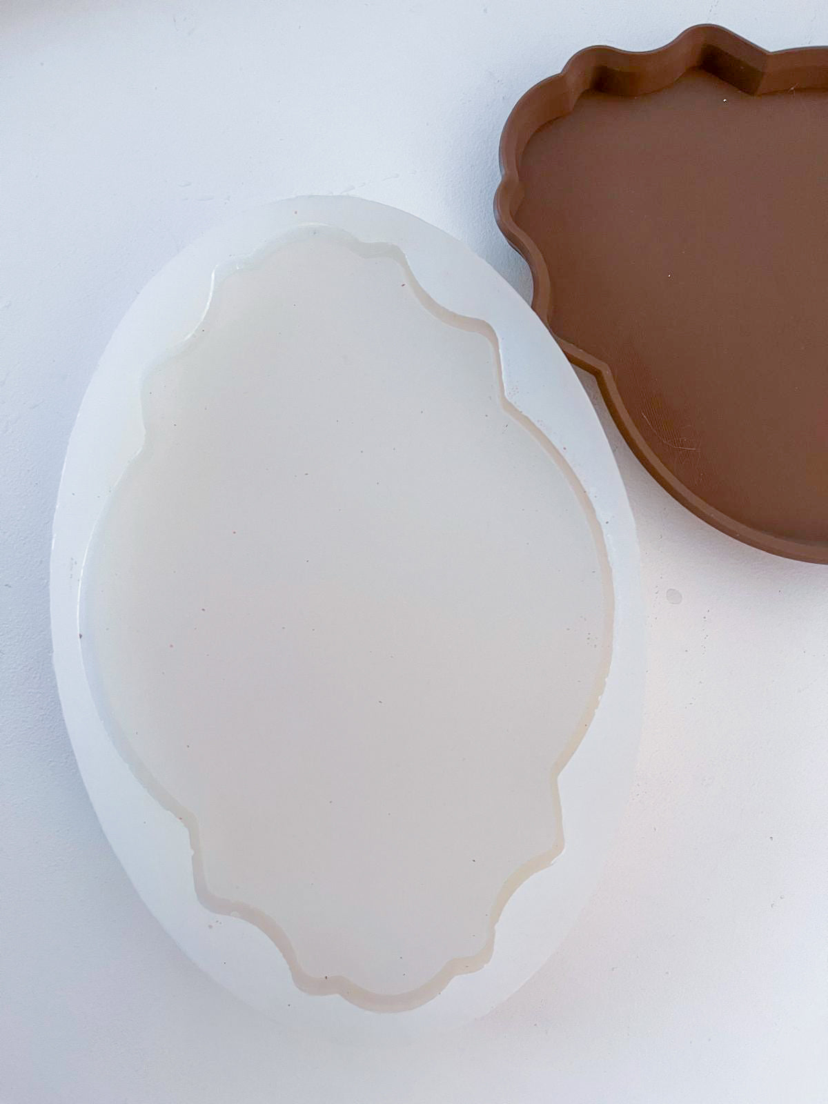 MOLDE DE SILICONA + RESINA ACRILICA A1® | marmolado