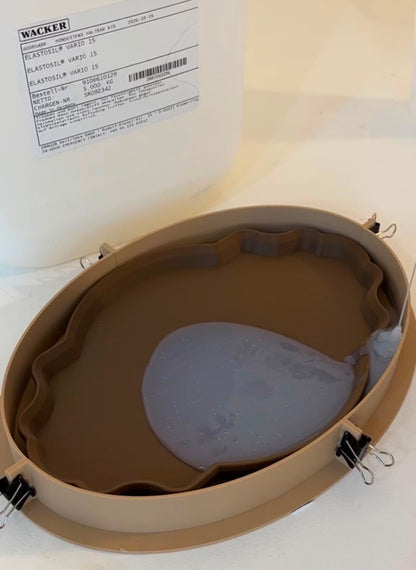 MOLDE DE SILICONA + RESINA ACRILICA A1® | marmolado