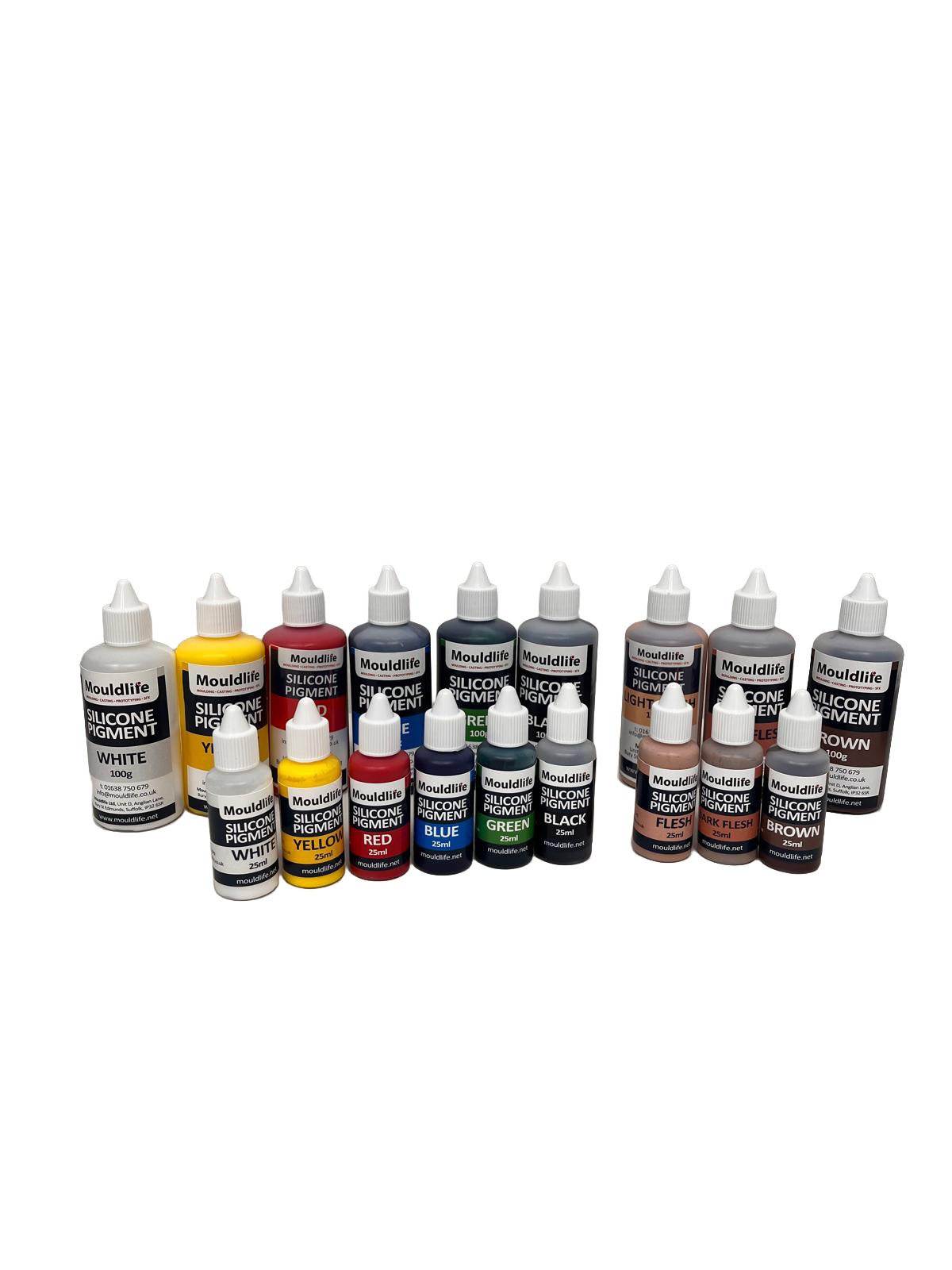 Pigmento silicona colores FX - PACK